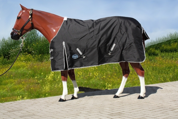 TOUGH HORSE - Regendecke mit Unterdecke 50g Füllung - schwarz - Größe 76 Zoll - 135 cm TOUGH HORSE - Regendecke mit Unterdecke 50g Füllung - schwarz - Größe 76 Zoll - 135 cm