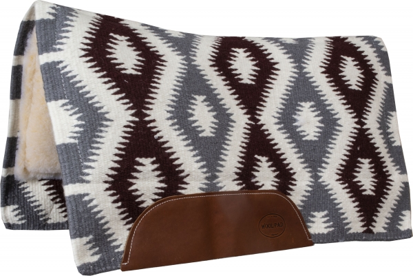 Mustang Tuscon Contoured Pad - Fleece Bottom - braun/grau