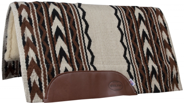 Mustang - ARROWHEAD - Fleece Bottom Show Pad, creme/braun