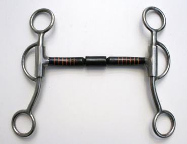 Billy Allen Short Shanked Bit - Rolle - SS Shanks - BS Mundstück - 5 Zoll Billy Allen Short Shanked Bit - Rolle - SS Shanks - BS Mundstück - 5 Zoll