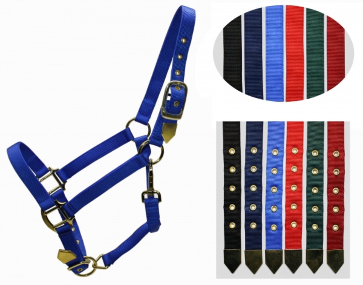 Deluxe Halfter - 2-fach verstellbar - Brass Snap