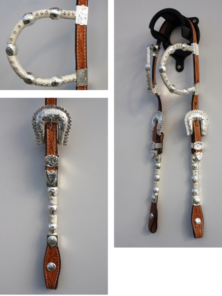 Show Kopfstück - Doppeleinohr, Silber