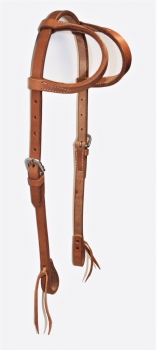 EE Tack Harness Kopfstück - Hermann Oak Leather - Doppeleinohr