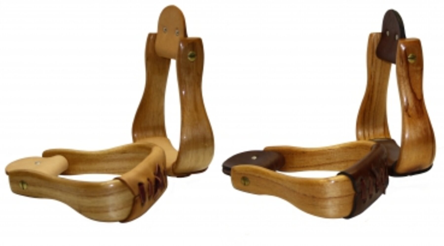 Double CC Deluxe Holzsteigbügel - Lackiert - 