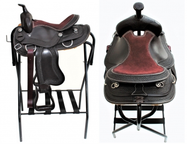 EE Tack - Kinder / Youth Sattel - 13,5Zoll - US Leder - dunkel EE Tack - Kinder / Youth Sattel - 13,5Zoll - US Leder - dunkel