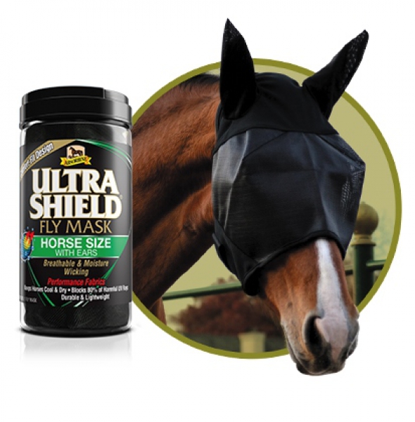 Absorbine Ultra Shield Fliegenmaske mit Ohren
