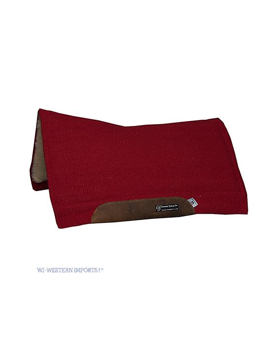 CSF Westernpad CRIMSON, solid color Pad - dunkelrot