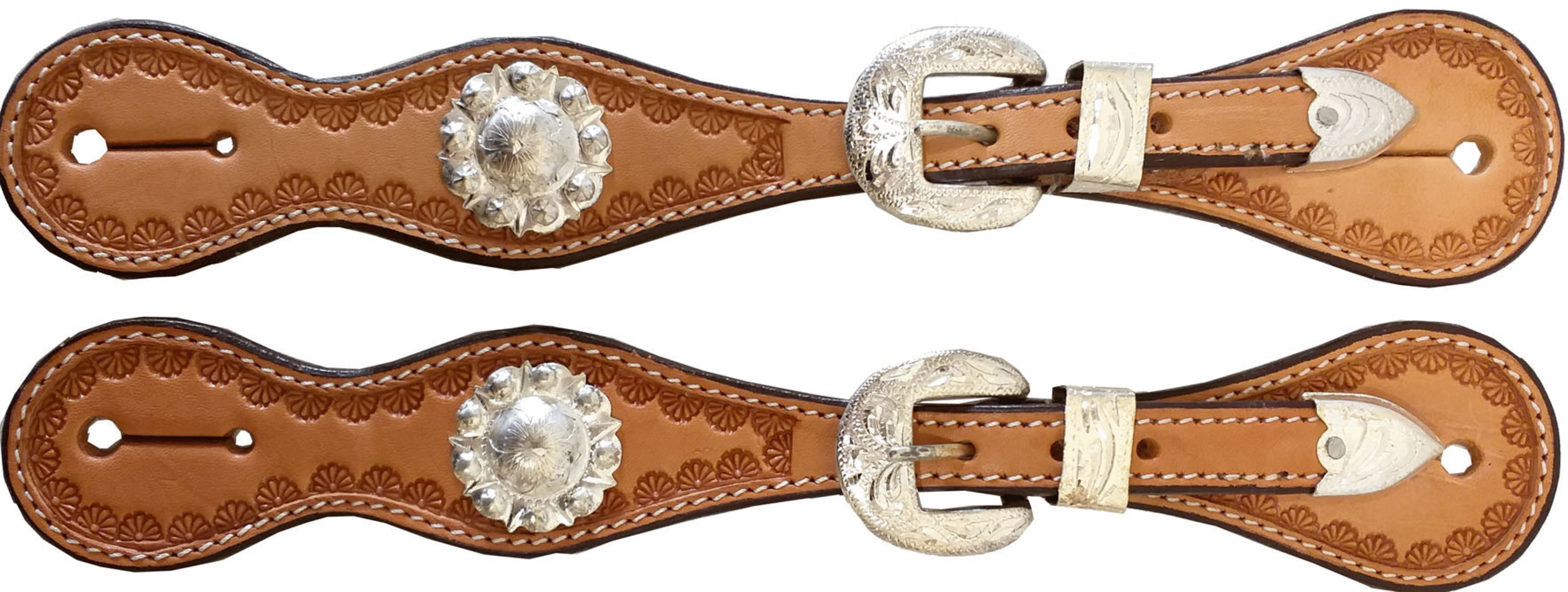 Sporenriemen X Leder Show silber