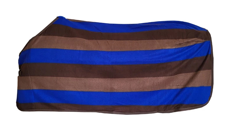 Abschwitzdecke Stripes 145 cm, blau/braun Abschwitzdecke Stripes 145 cm, blau/braun