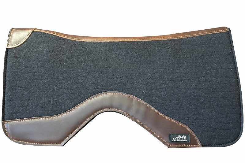 AlpenPad Pro Line Performance Westernpad schwarz mit Neopren Unterseite