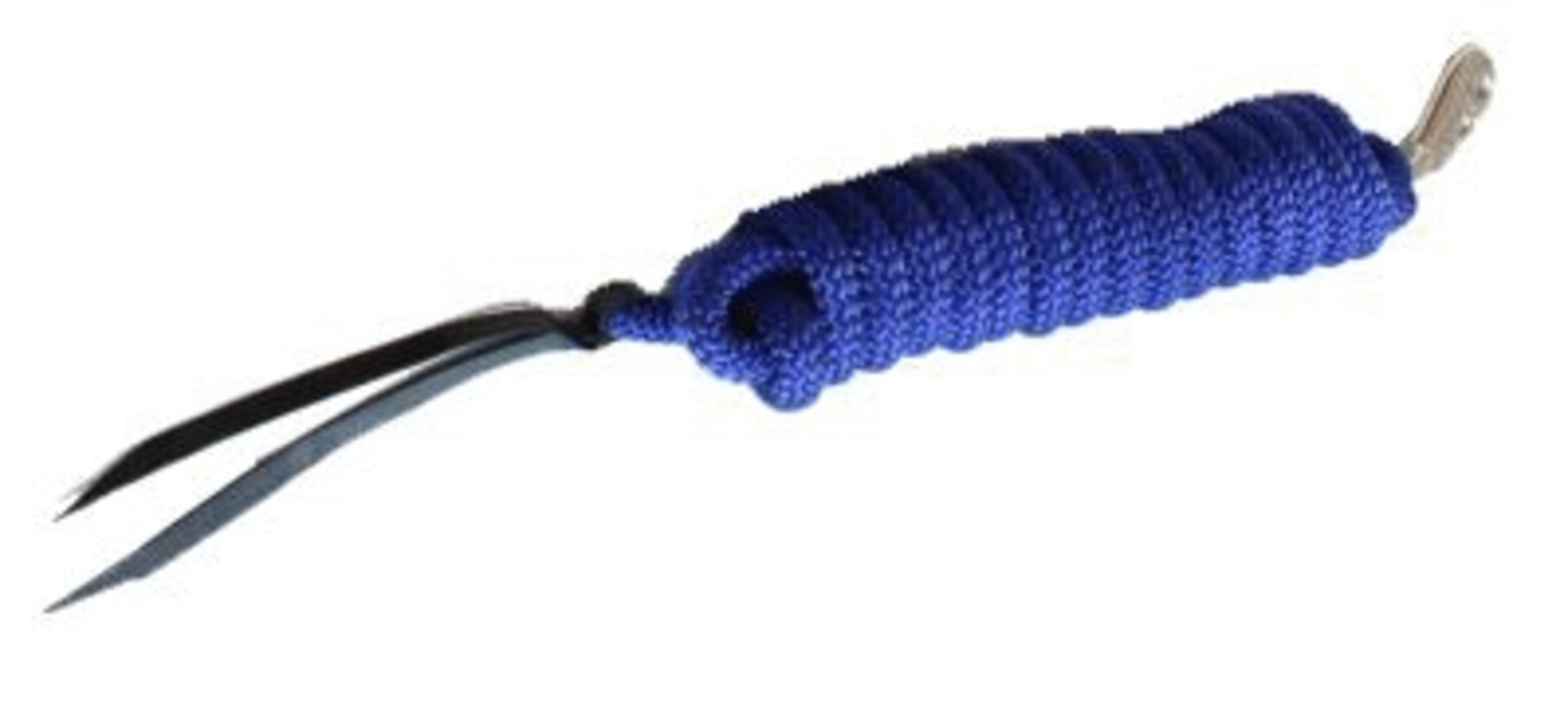 Bodenarbeitsseil mit Lederenden und Bullsnap, blau Bodenarbeitsseil mit Lederenden und Bullsnap, blau