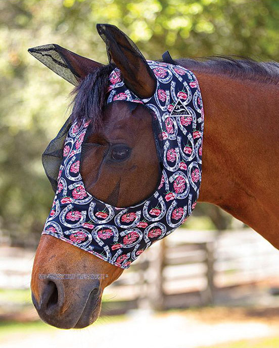 Professional Choice Fliegenmaske Comfort Fit FlyMask Horseshoe