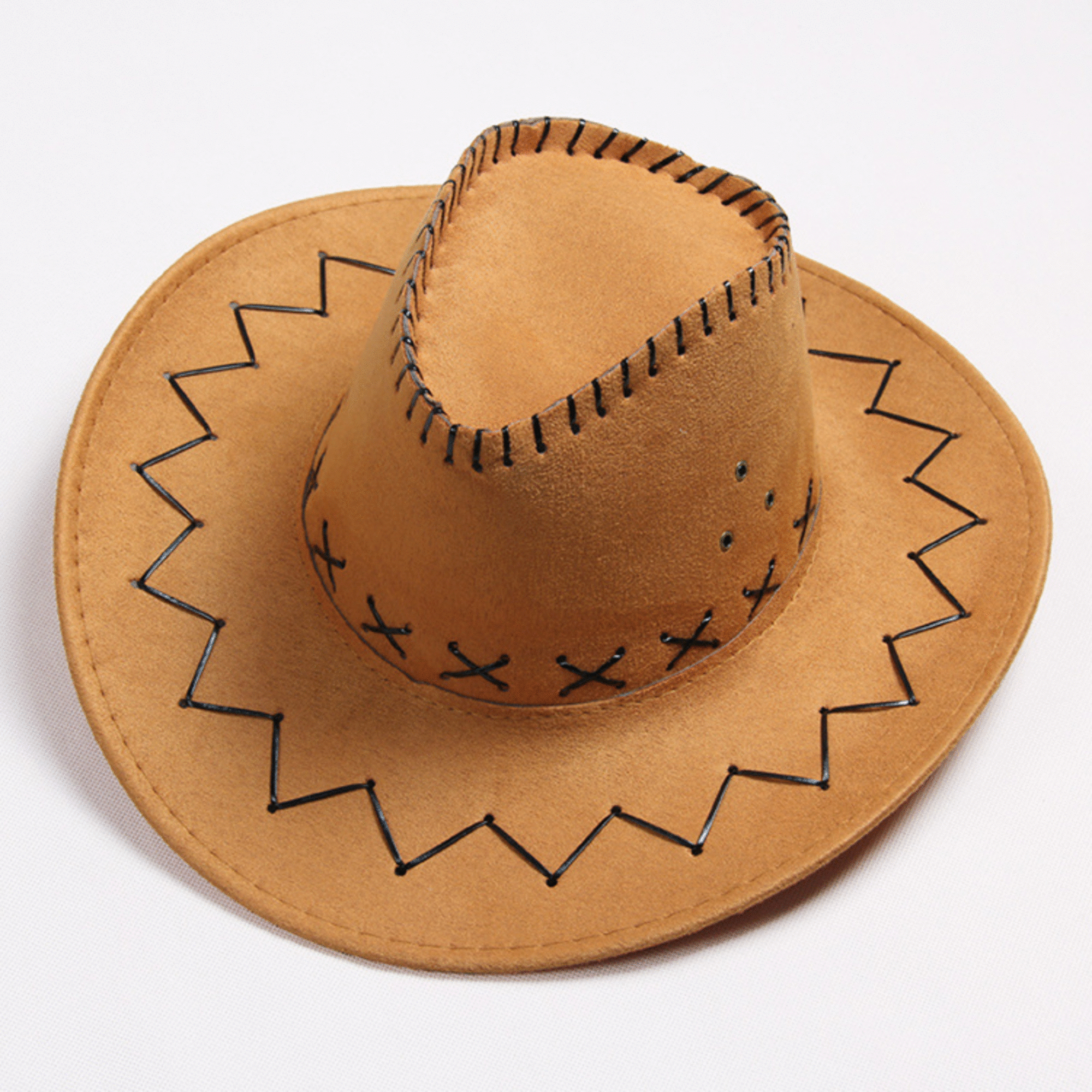 Western Cowboyhut mit Muster, hellbraun