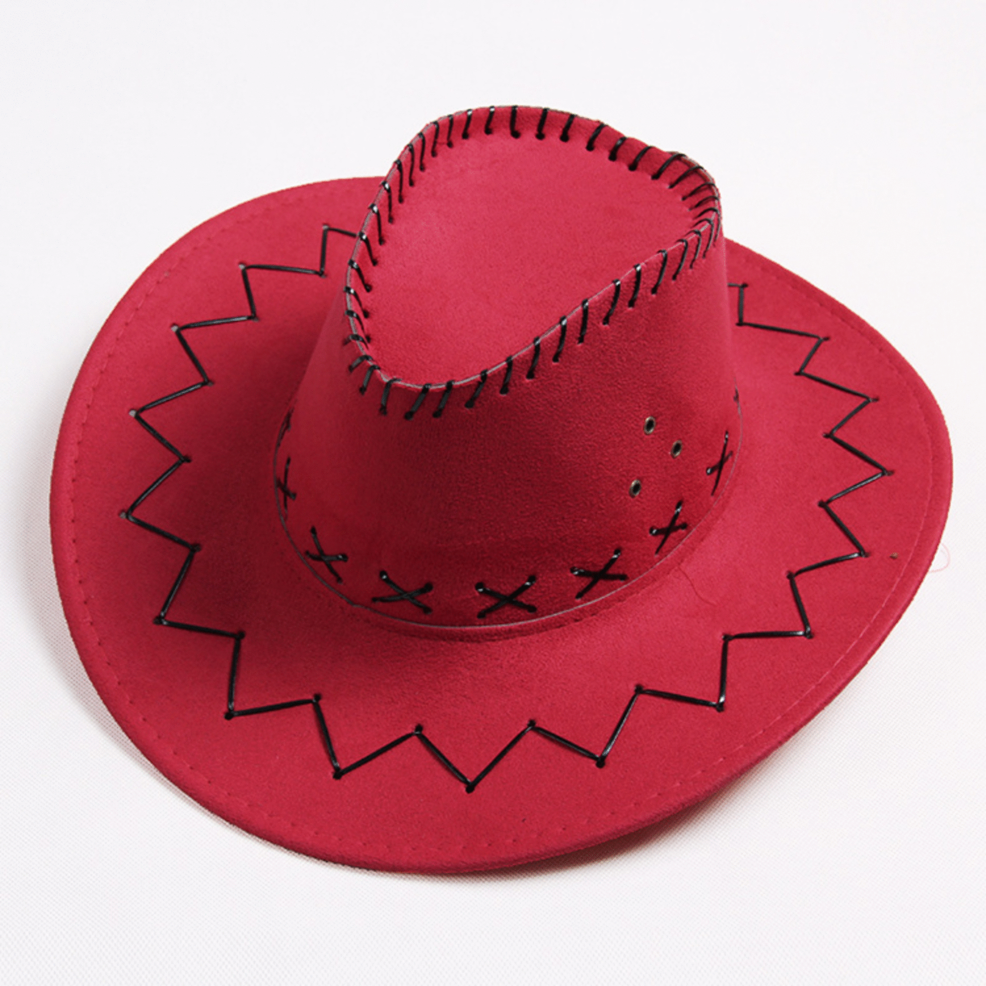 Western Cowboyhut mit Muster, rot