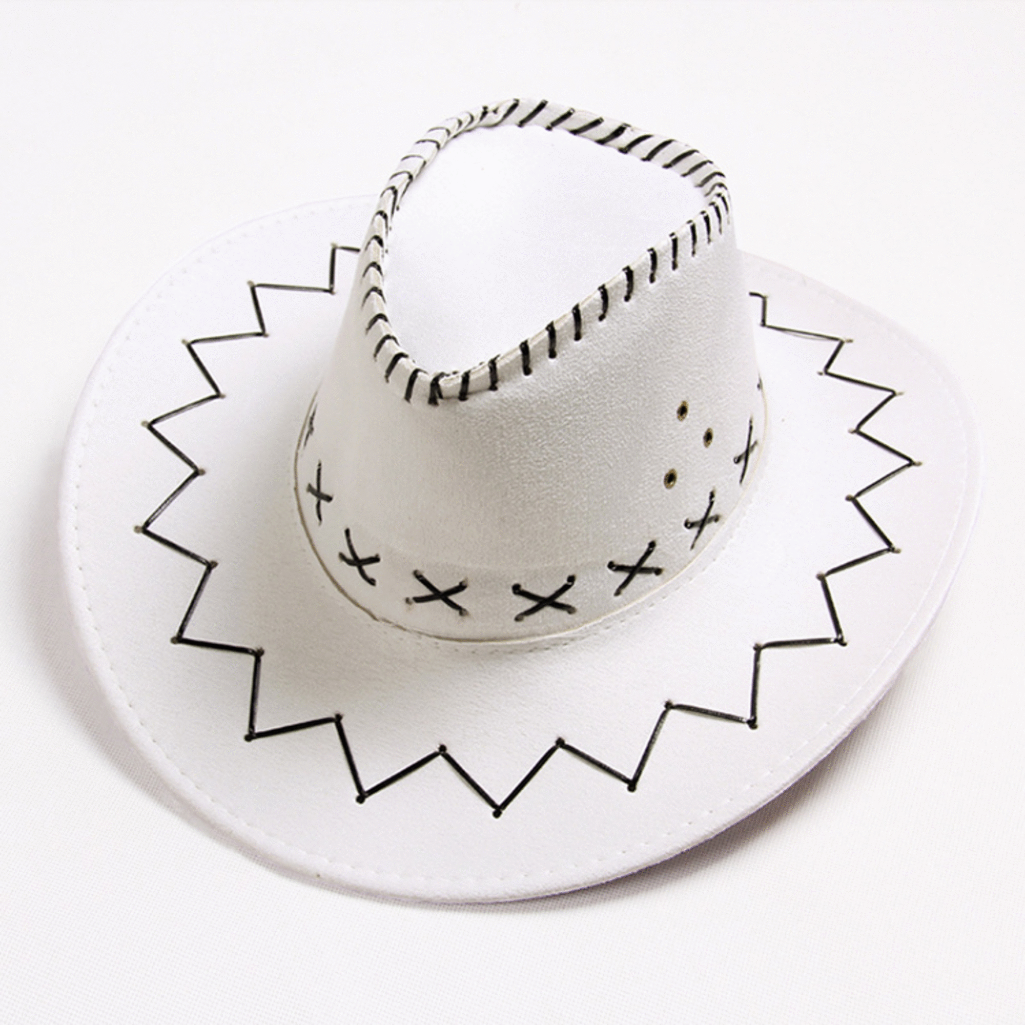 Western Cowboyhut mit Muster, weiss Western Cowboyhut mit Muster, weiss
