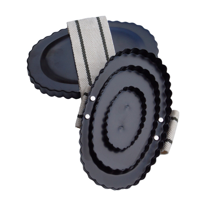 Eisenstriegel mit Handschlaufe schwarz