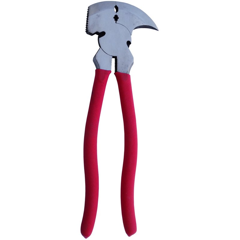 Farmerzange, roter Griff