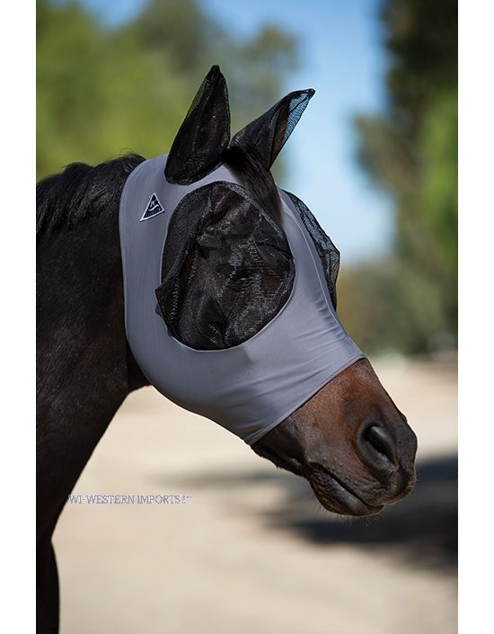 Professional Choice Fliegenmaske Comfort Fit Flymask - Grey, Full