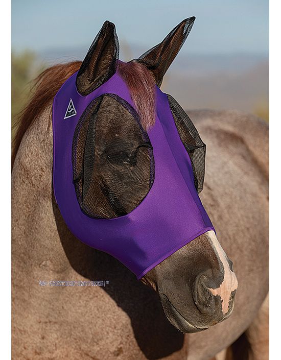 Professional Choice Fliegenmaske Comfort Fit Flymask - Violet, Full