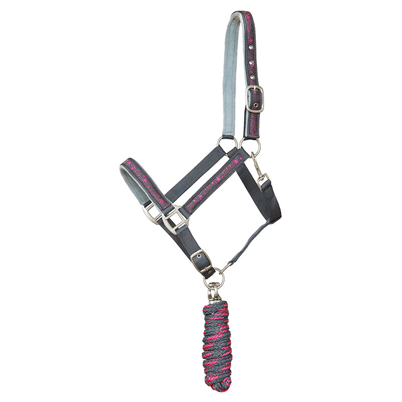 Halfterset Starlet grau Pony Halfterset Starlet grau Pony