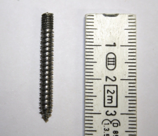 Holzschraube mit Gewinde für Conchos Holzschraube mit Gewinde für Conchos