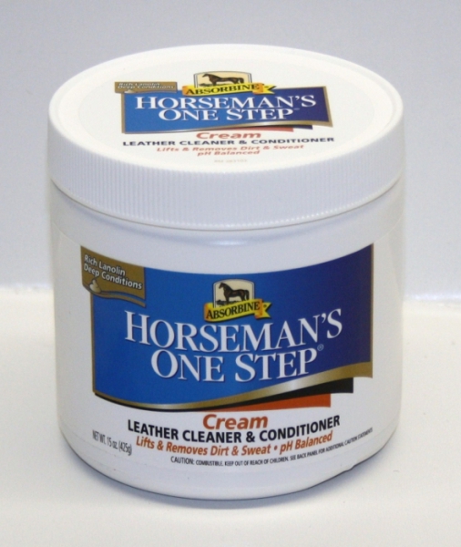 Horseman 's One Step, Leather Cleaner & Conditioner, 425gr. DOSE