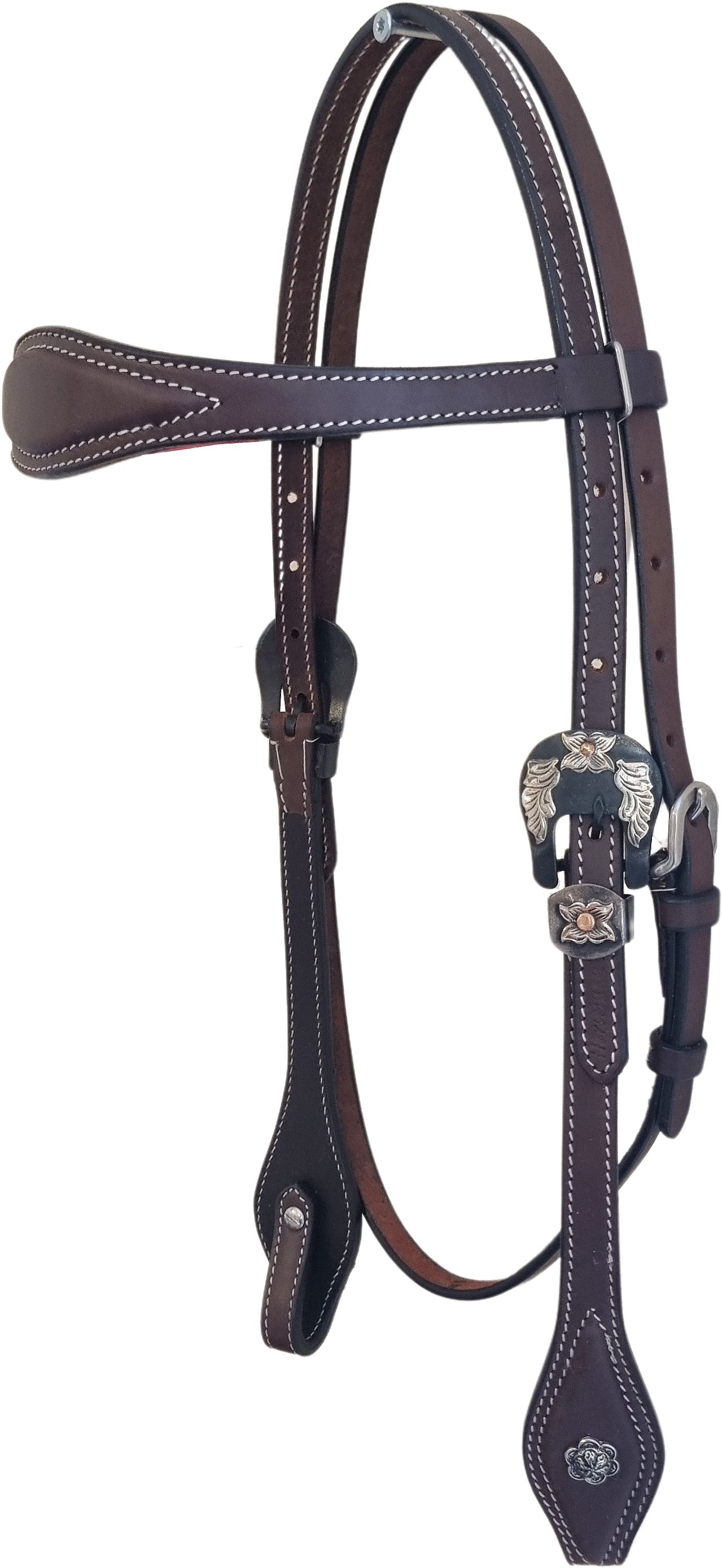 Horseman´s Tack Westerntrense Flower Buckle, dark oiled