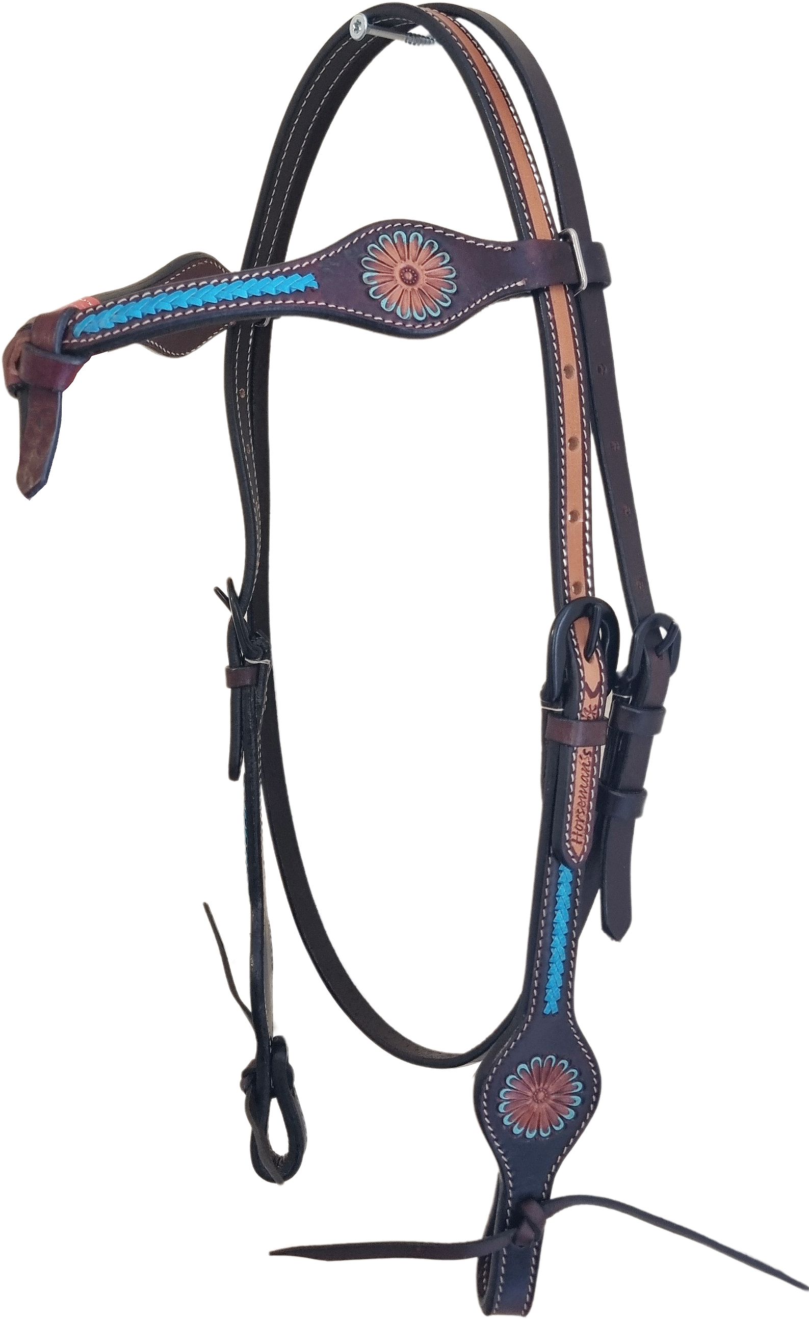 Horseman´s Tack Westerntrense Türkis Flower