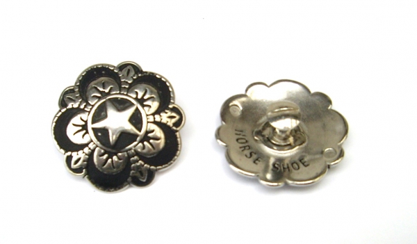 HSB Floral Star Concho with Screw
