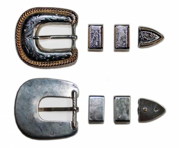 ILC Buckle Set - ROPE EDGED - 19mm - 3/4 inch
