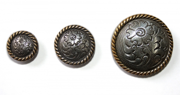 ILC Concho mit Chicago Screw - rund - ROPE - verschiedene Größen