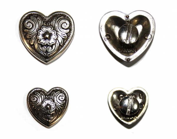 ILC Concho with Chicago Screw - Hearts - Herz klein