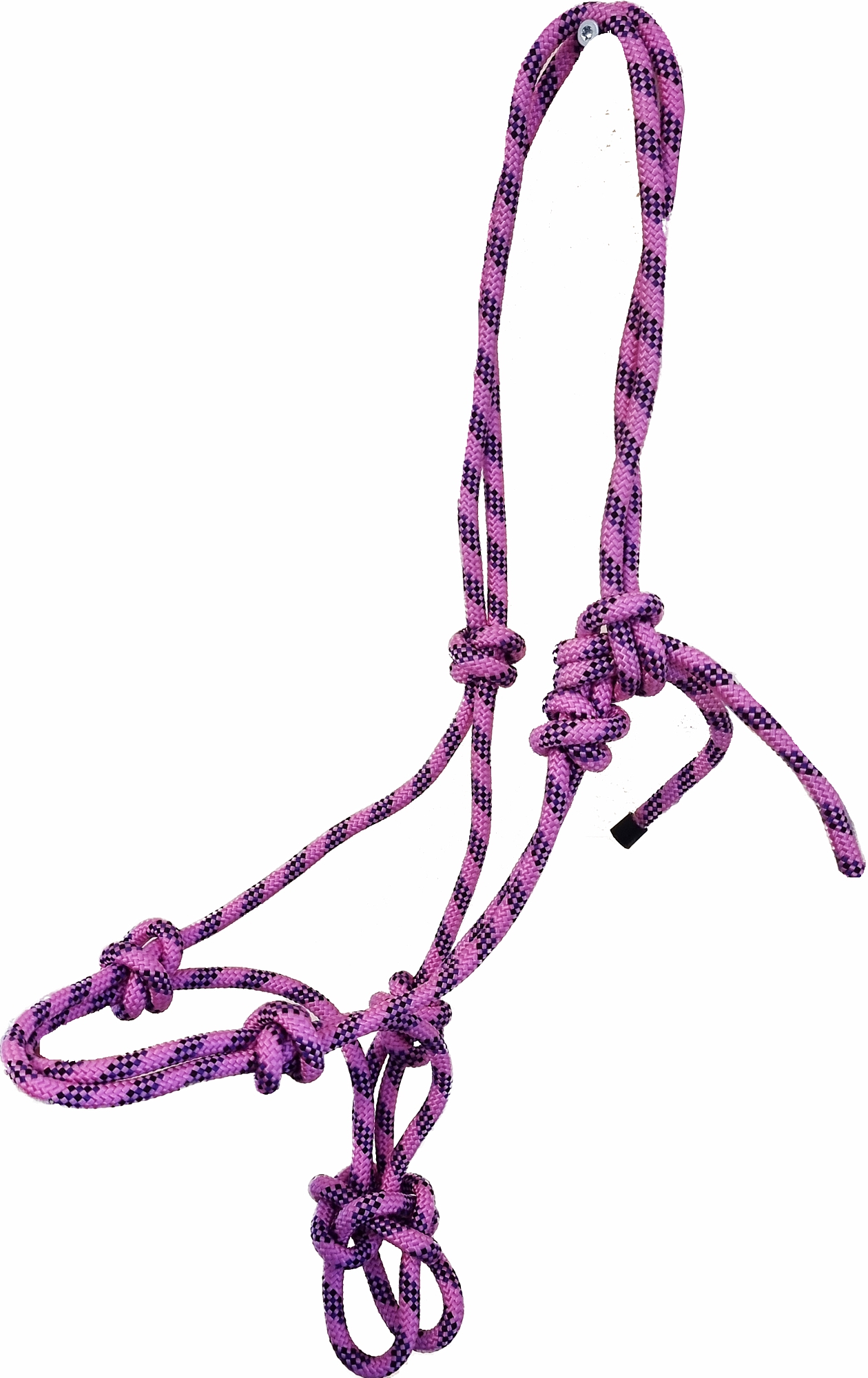 Knotenhalfter, pink/schwarz Knotenhalfter, pink/schwarz