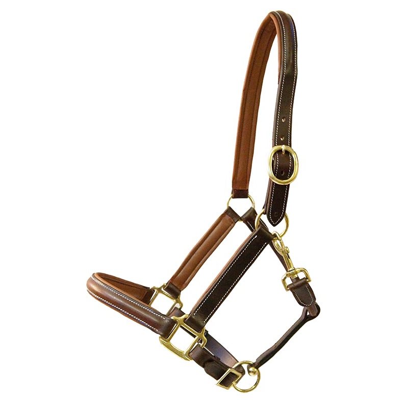 Lederhalfter Exquisit - Cob, braun Lederhalfter Exquisit - Cob, braun