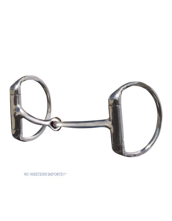 Offset D-Ring Premium Snaffle Bit, 5 Zoll