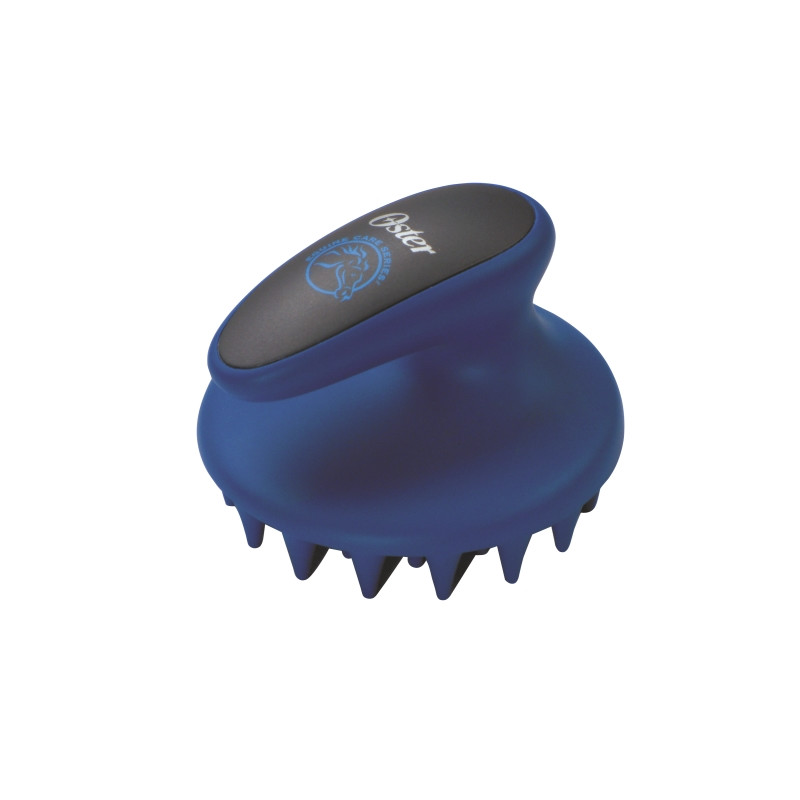 Oster Gumminoppenstriegel - grob, blau 