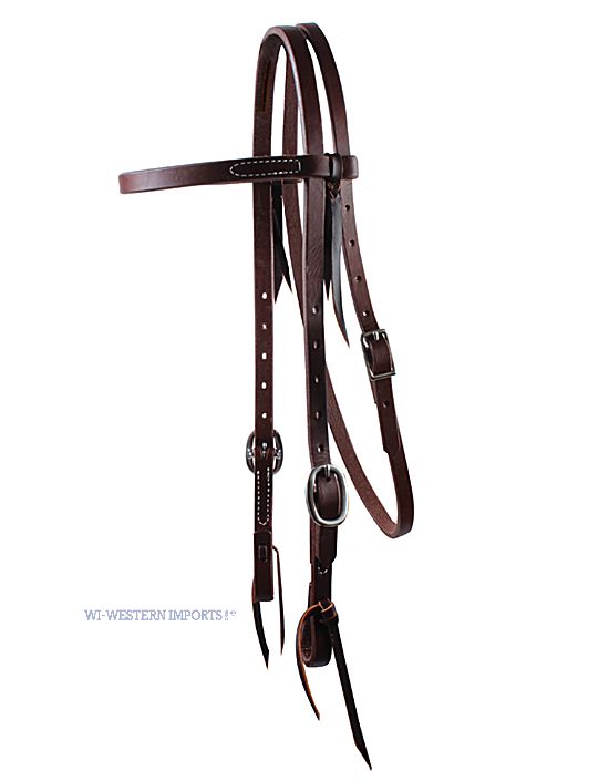 Professional Choice Ranchhand 5/8 Browband, Double Buckle