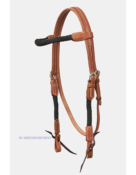 Rope Headstall, schwarz