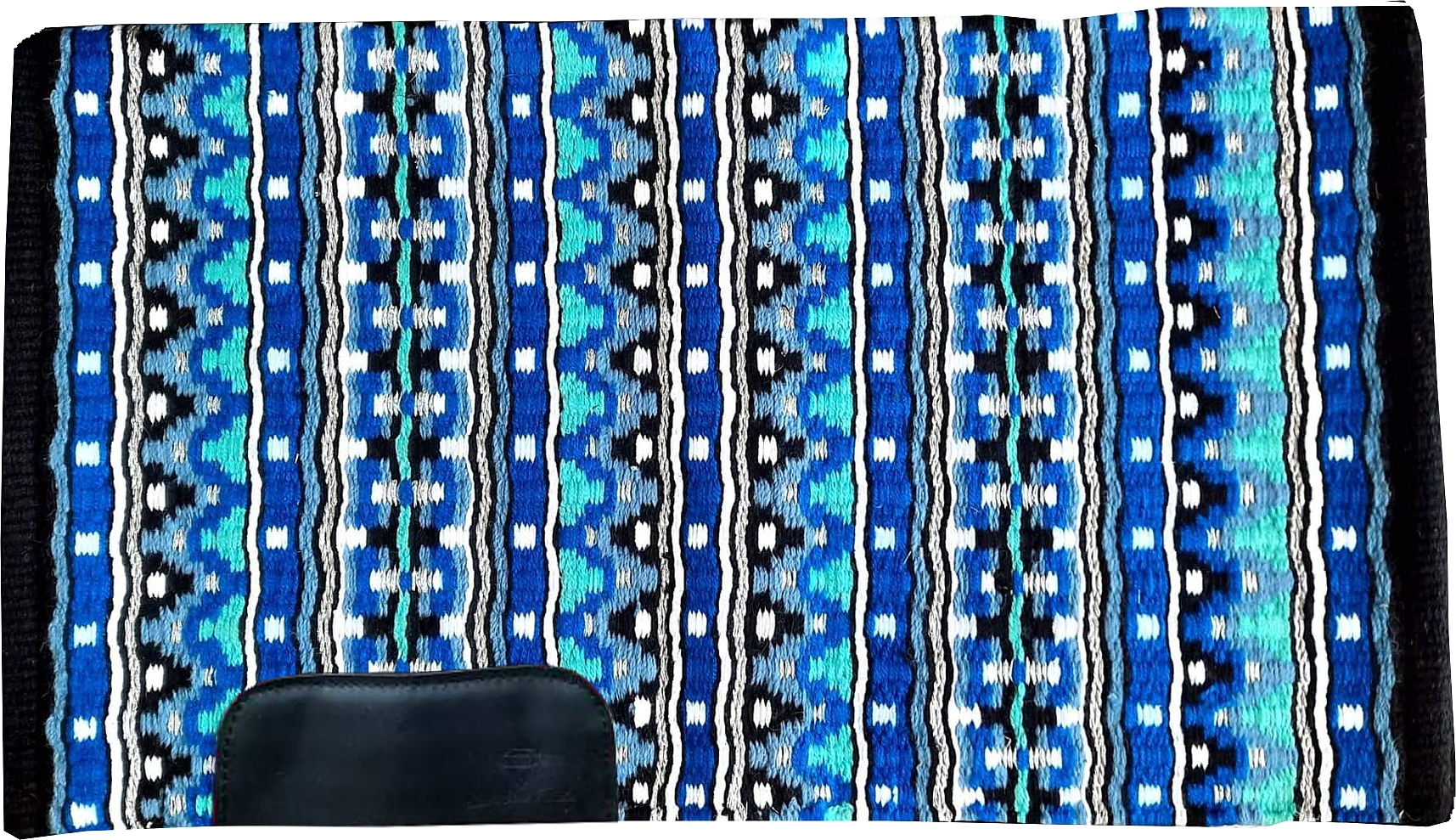 Show´n Shine Paradise Showblanket, blau/schwarz/weiss/glitzer, oversized