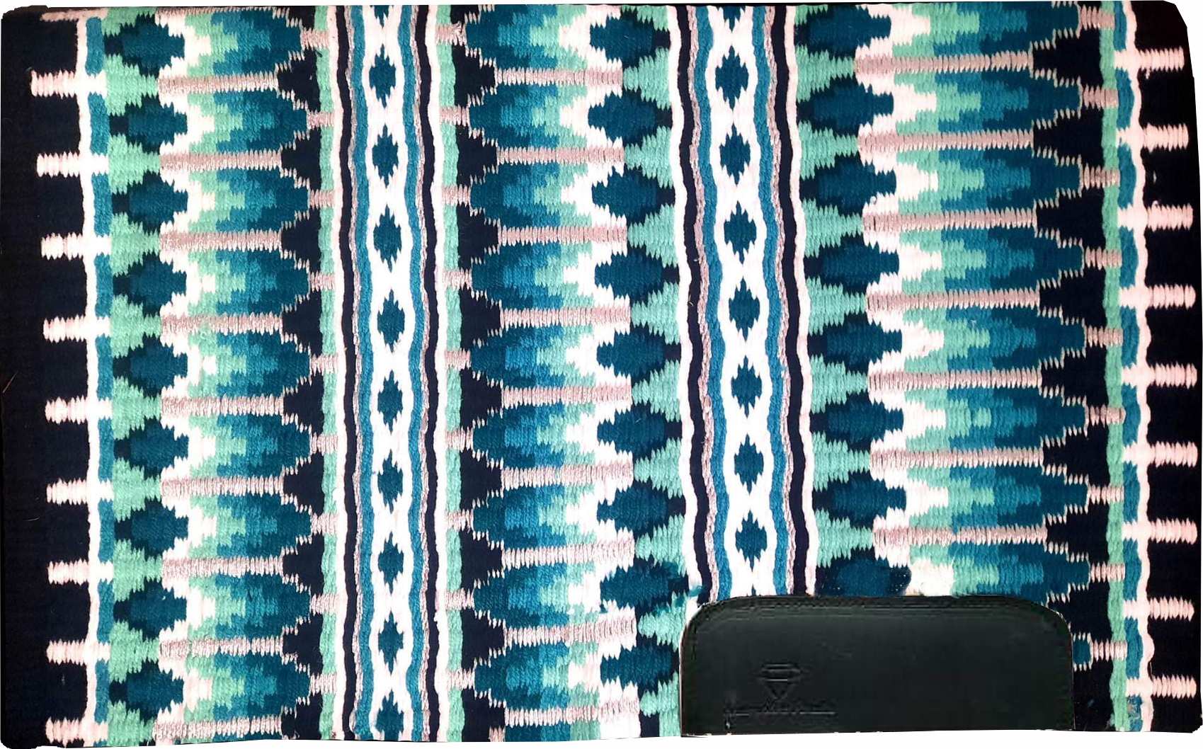 Show´n Shine Paradise Showblanket, türkis/blau/weiss/glitzer, oversized Show´n Shine Paradise Showblanket, türkis/blau/weiss/glitzer, oversized
