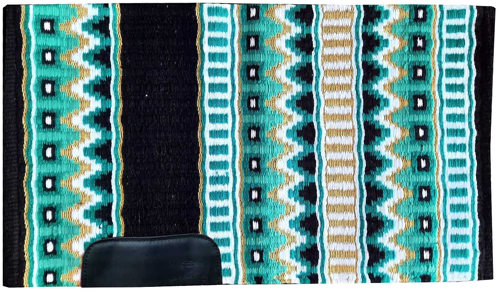 Show´n Shine Paradise Showblanket, türkis/schwarz/weiss/glitzer, oversized Show´n Shine Paradise Showblanket, türkis/schwarz/weiss/glitzer, oversized