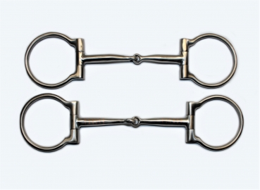 KY SS D-Ring Snaffle - BRUSHED - Kupfereinlage - 5 '' 