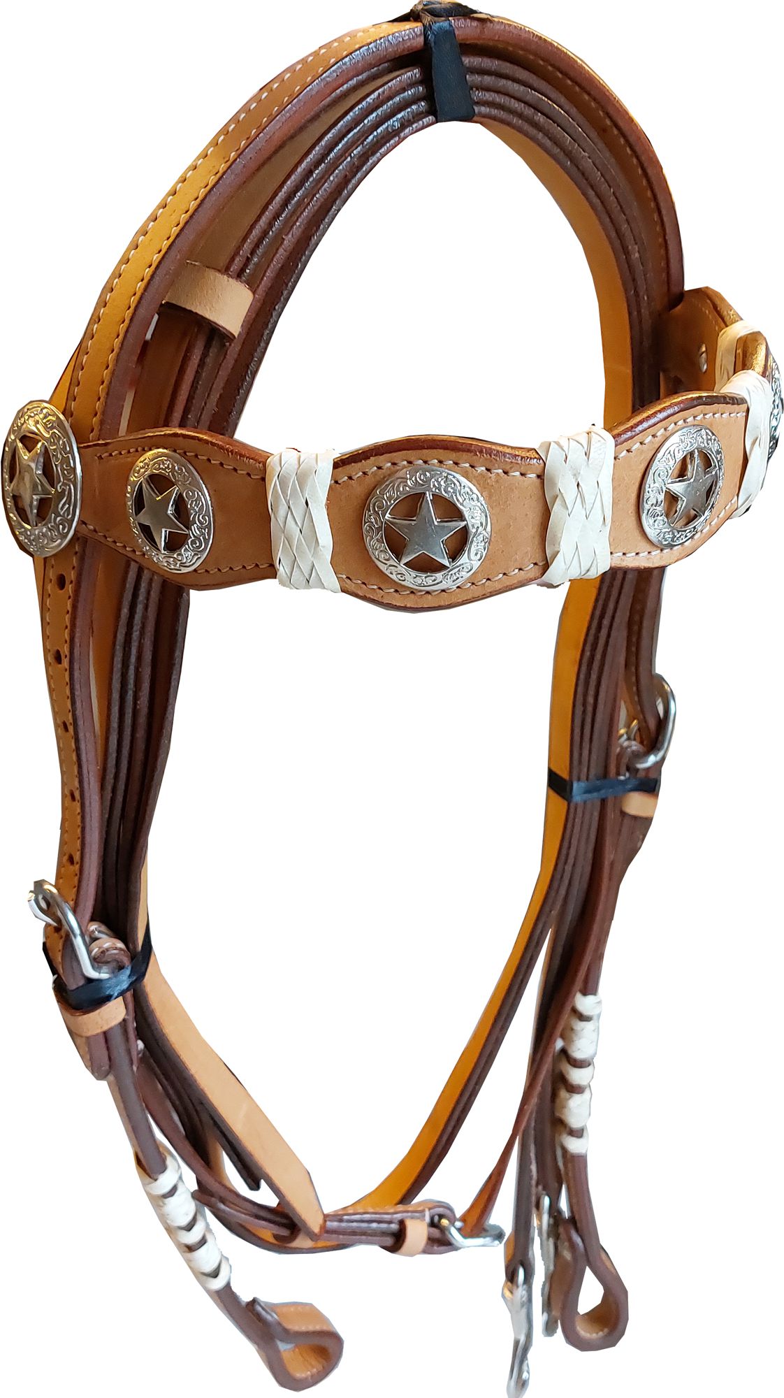 Westerntrense mit Sternen und Zügel, Pony Westerntrense mit Sternen und Zügel, Pony