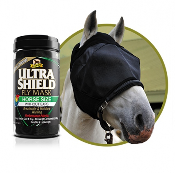 Absorbine Ultra Shield Fliegenmaske ohne Ohren - verschiedene Größen