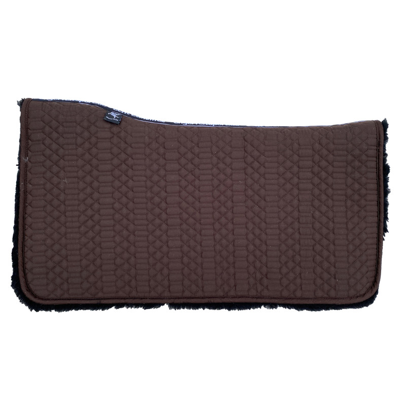 Westernpad anatomisch, mocca - schwarz